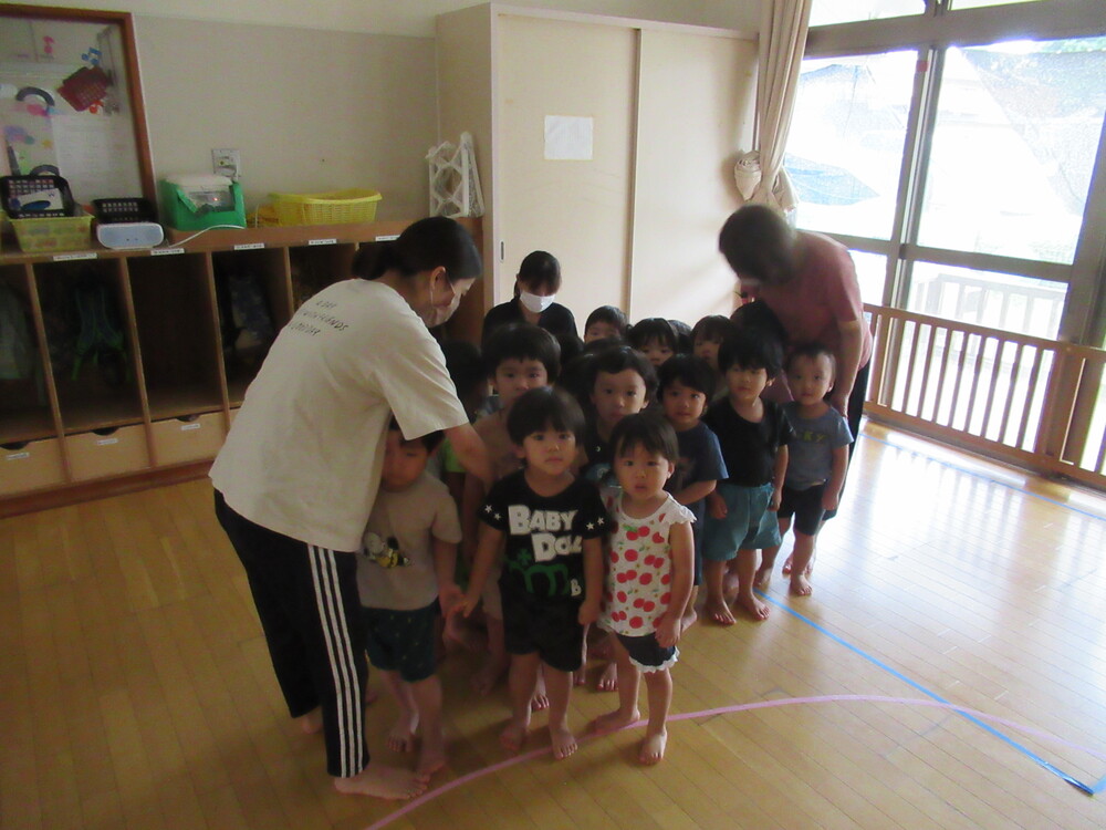 避難訓練の様子