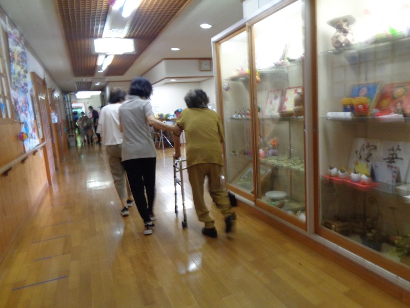 避難中