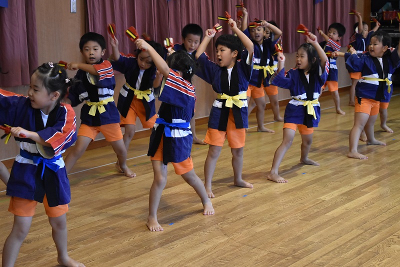 ソーラン節を踊る姿