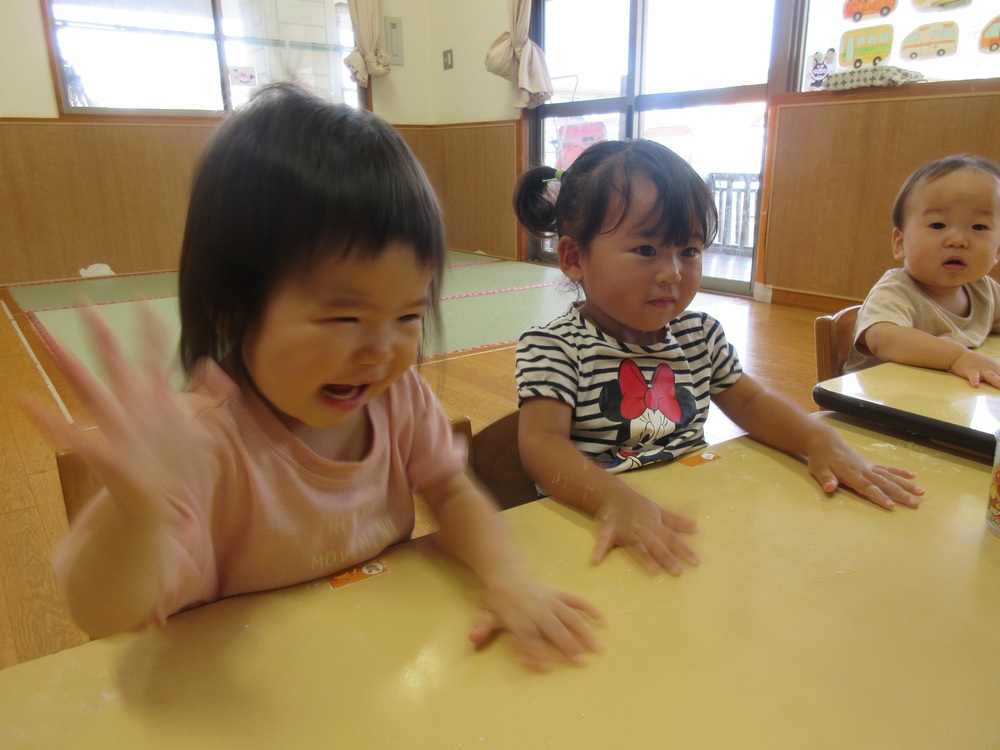 小麦粉粘土の前の様子