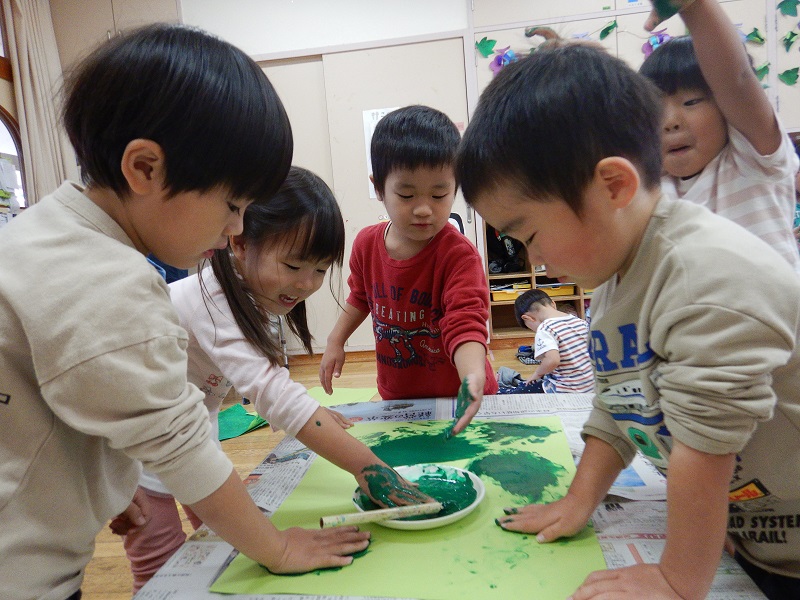 製作をする様子