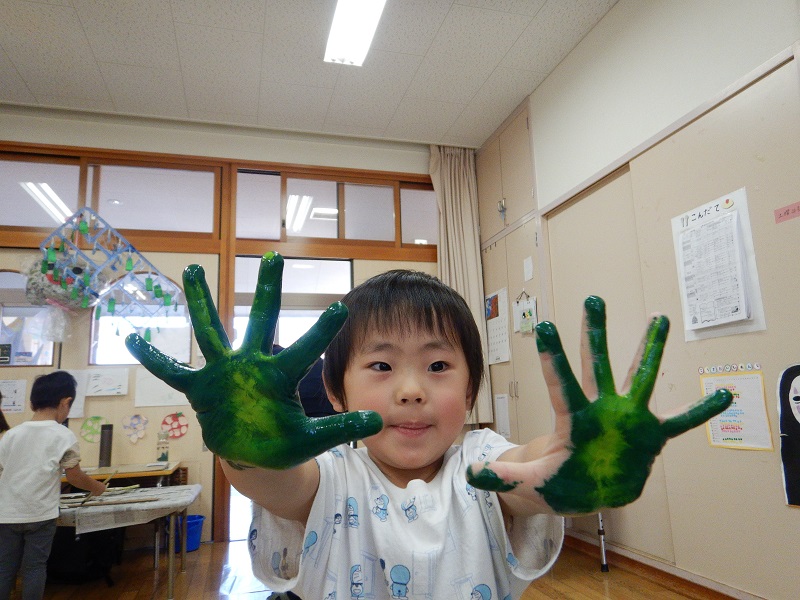 製作をする様子