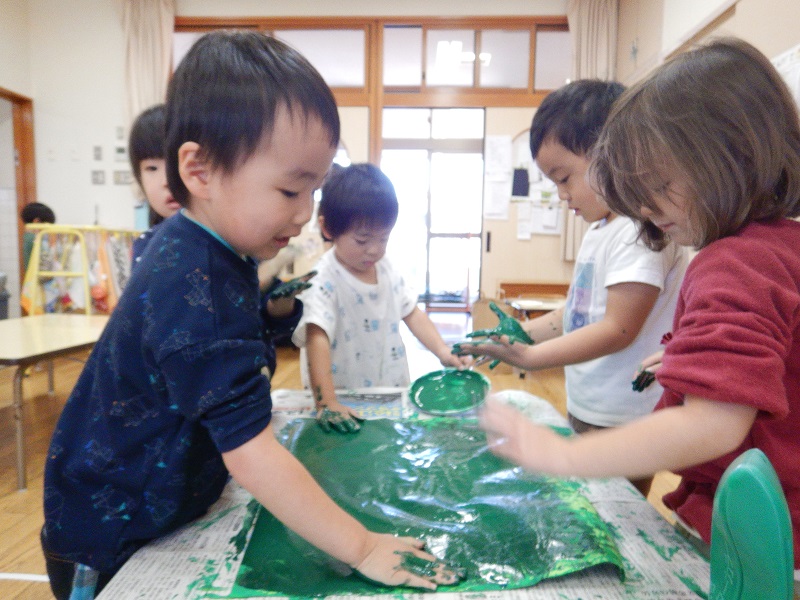 製作をする様子