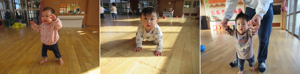 子どもたちが遊戯室で遊んでいる