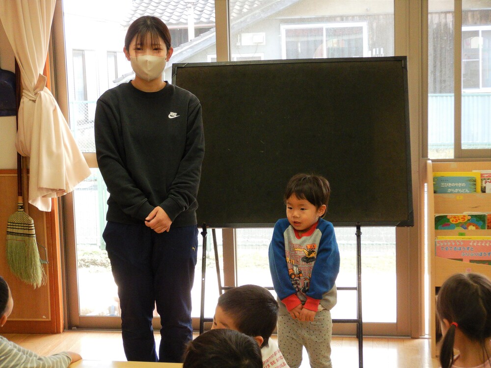 誕生児さんのお祝いの様子