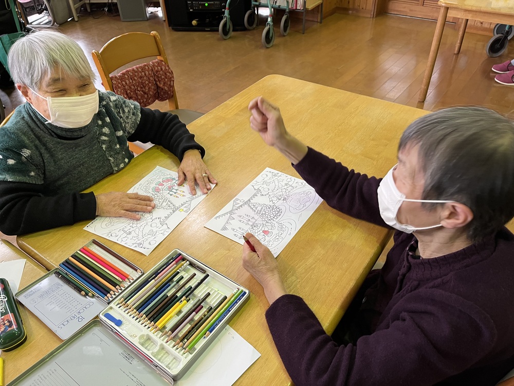 仲の良い方とお話中