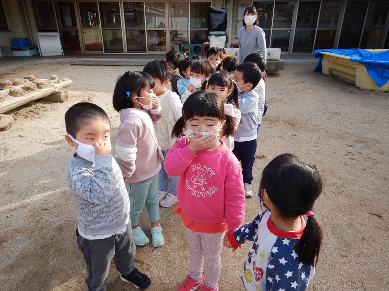 避難訓練の様子 