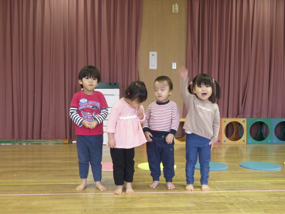 返事をしている
