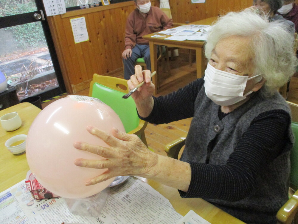 利用者お面作り
