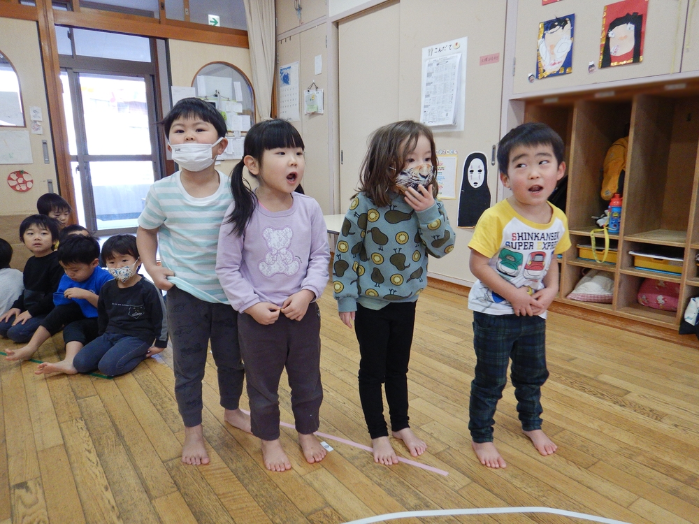 お楽しみ会練習の様子