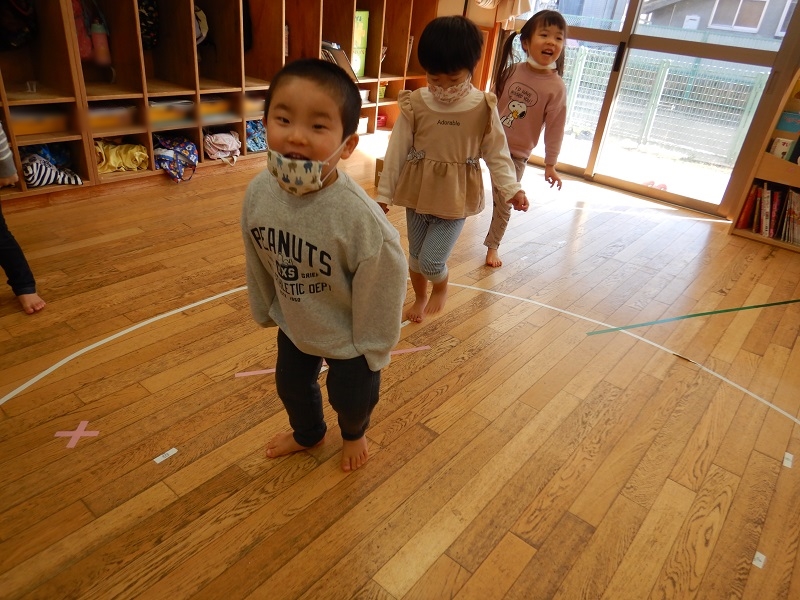 お楽しみ会の練習の様子 