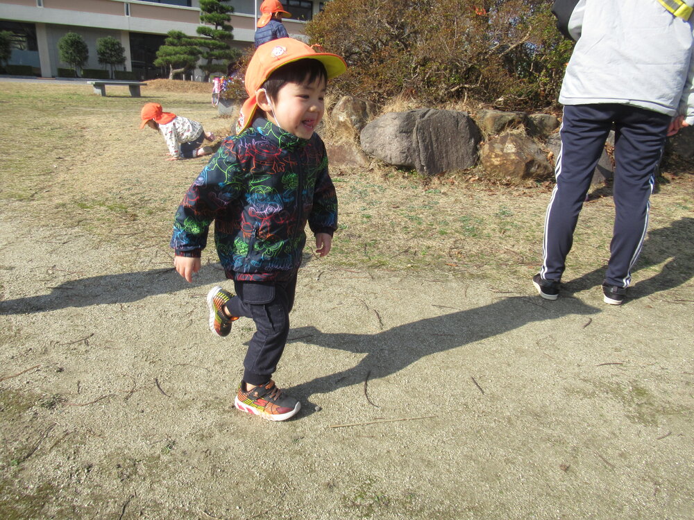 市民会館で遊んでいる