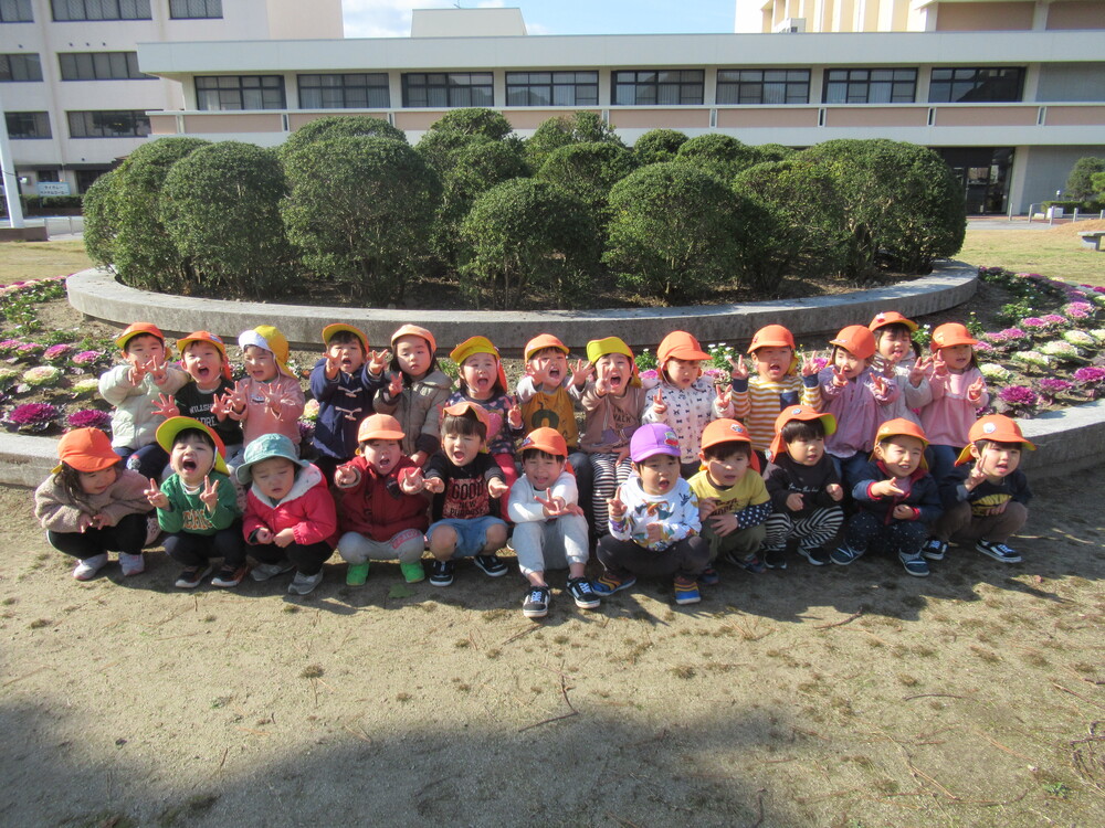 市民会館で遊んでいる
