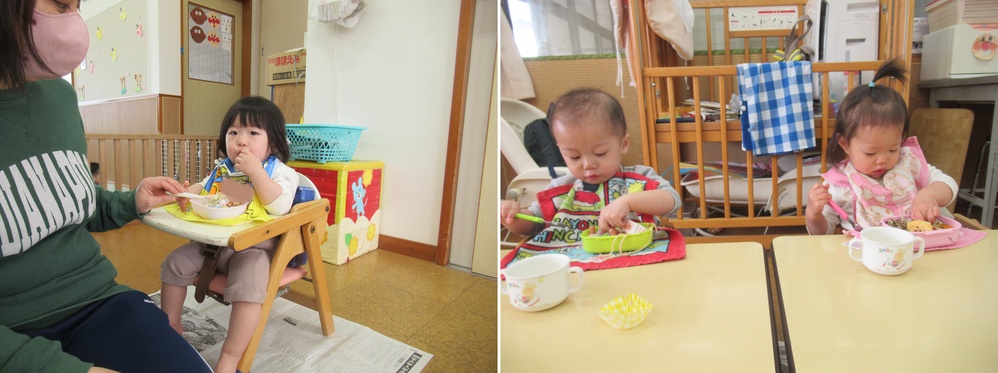 お弁当を食べる３
