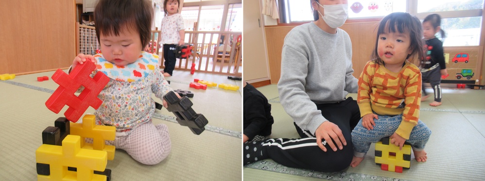 ブロックで遊んでいる２