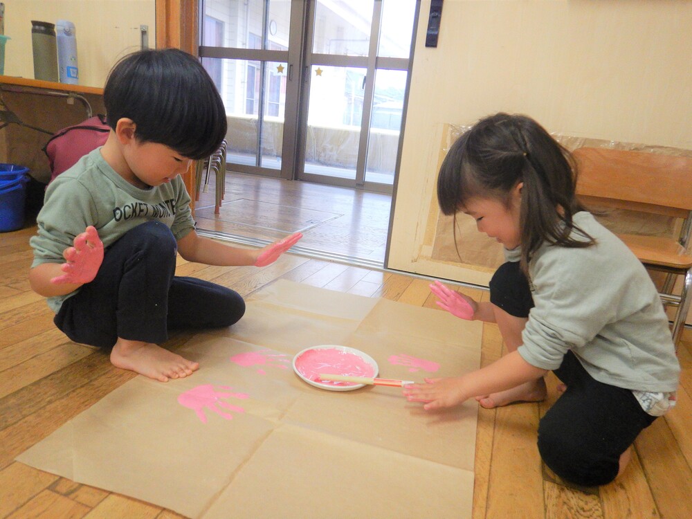 ばす組　桜の木　制作