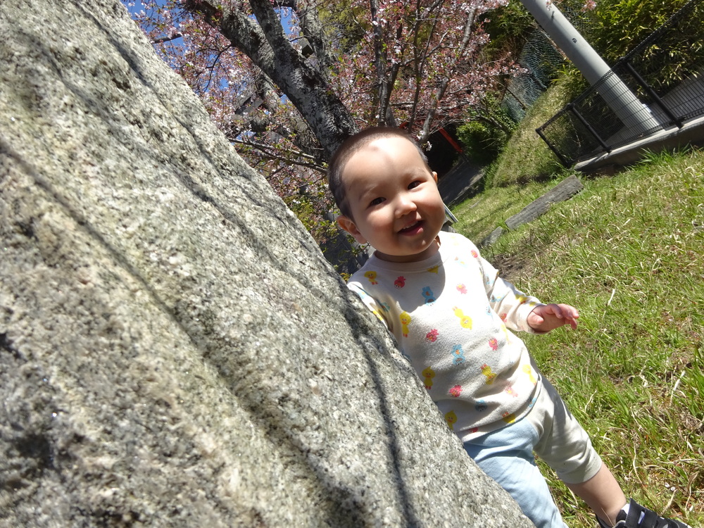 いないいないばあっ！する子ども