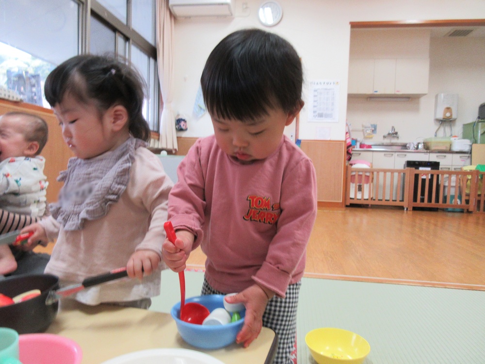 おままごとの様子
