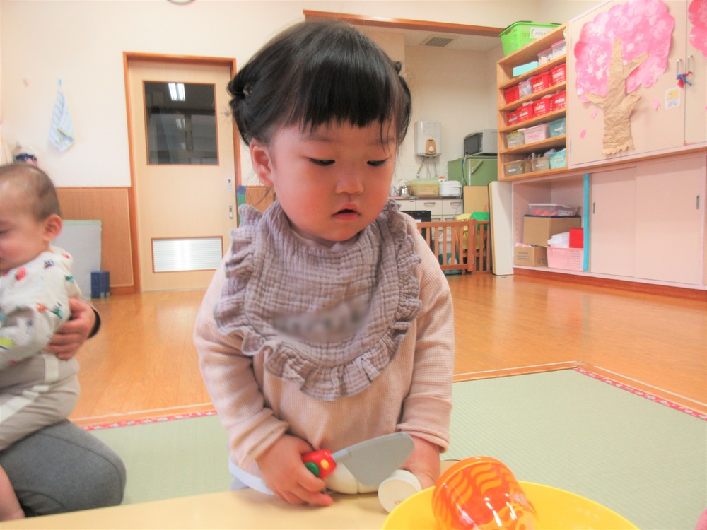 おままごとの様子 