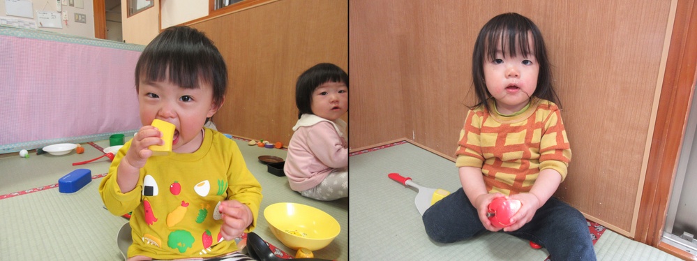 おままごとをしている３