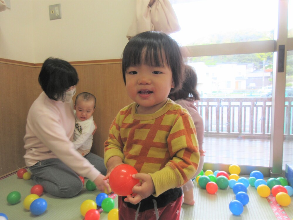 ボール遊びの様子