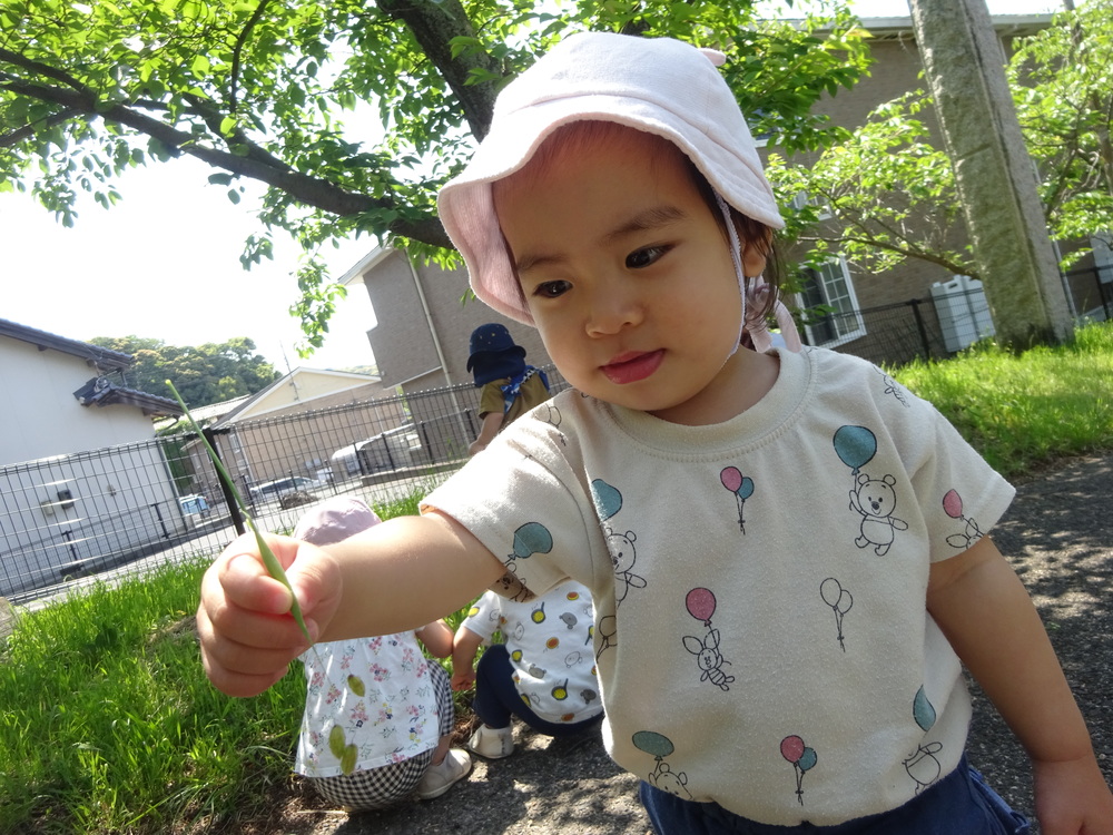 戸外で遊ぶ子ども