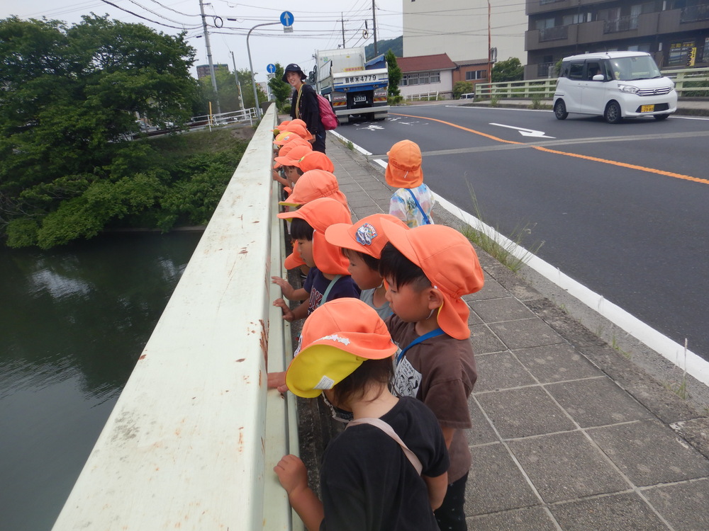 橋の上