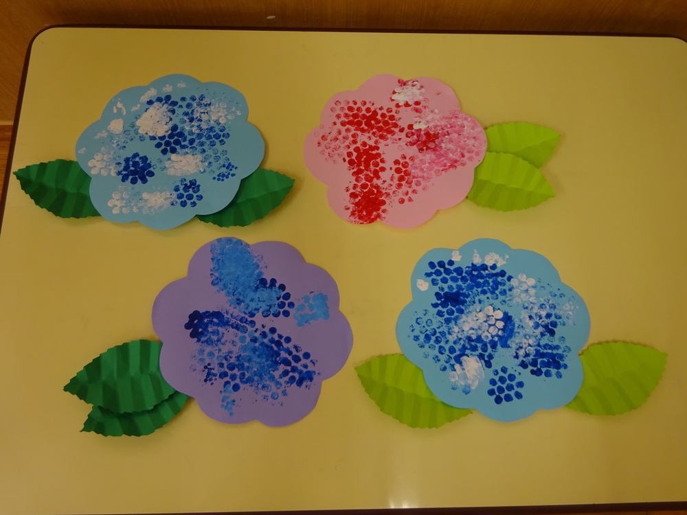 完成した紫陽花
