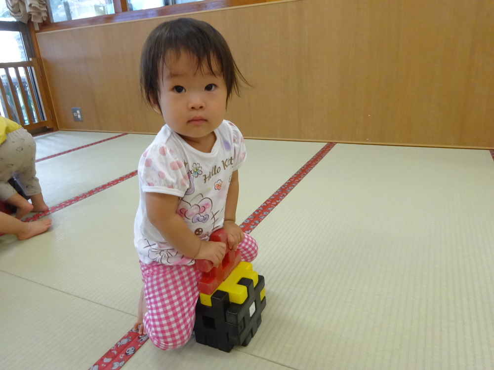 ブロックで遊ぶ子ども (4)