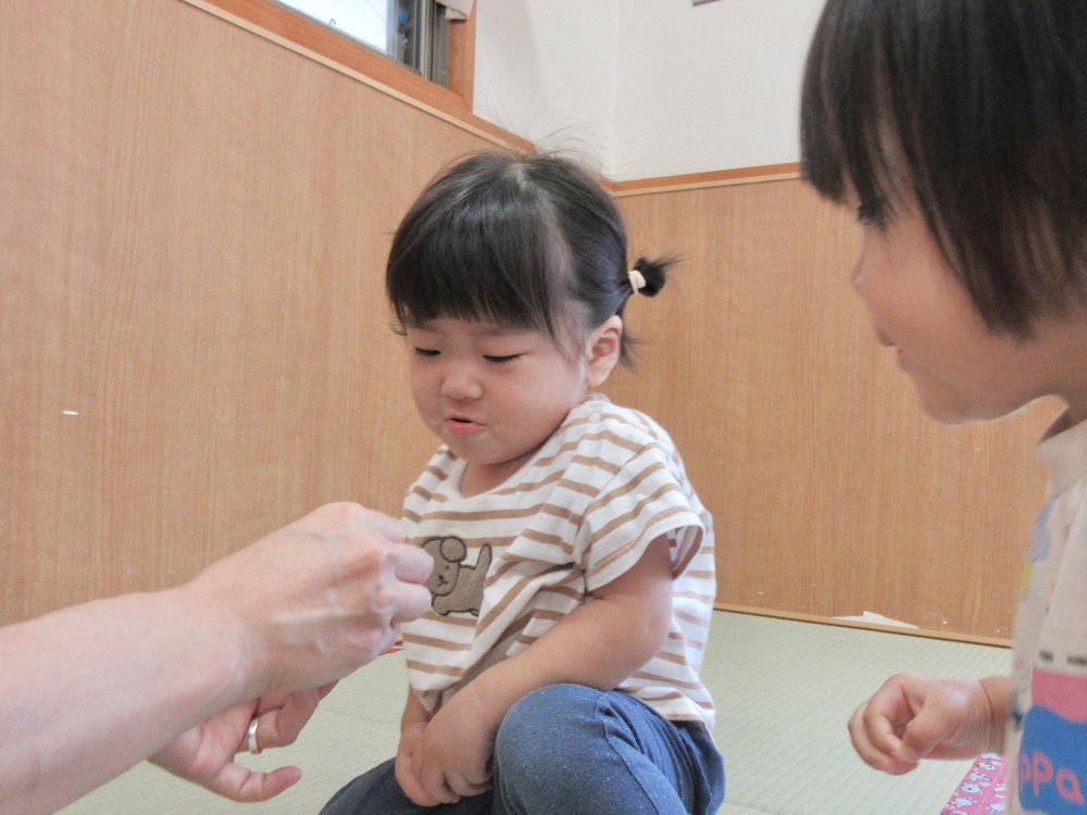 トンボの観察の様子