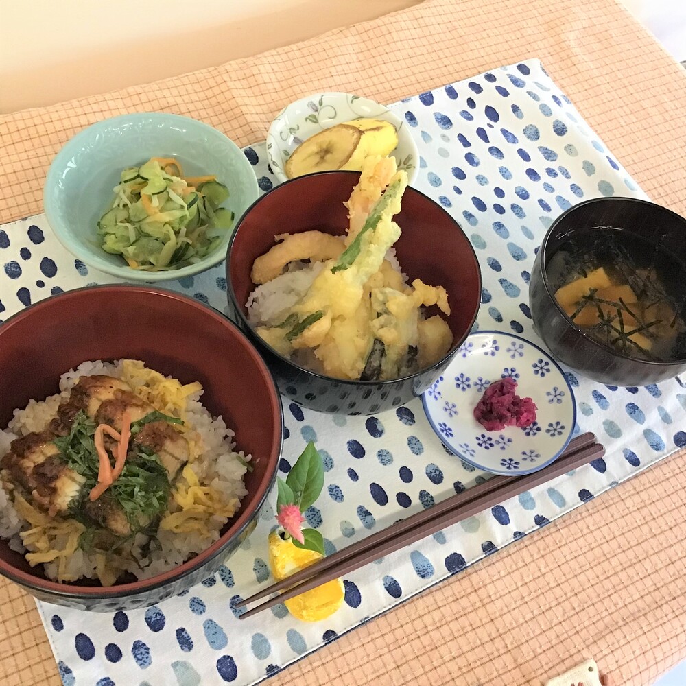 鰻丼と天丼