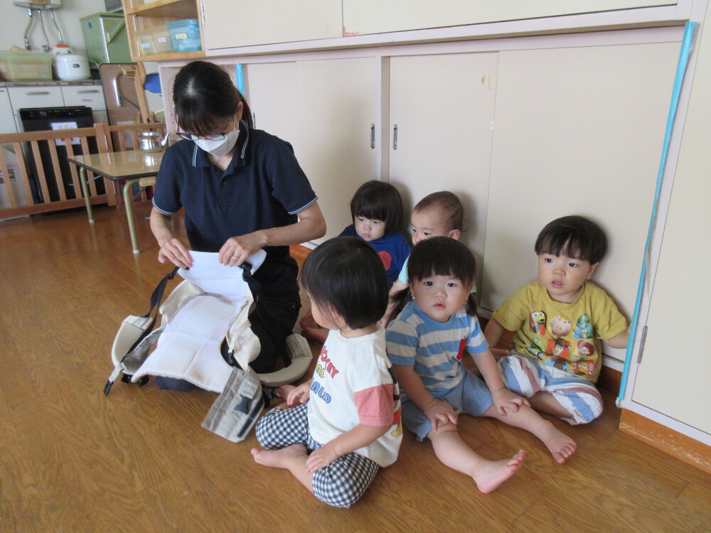 避難訓練の様子