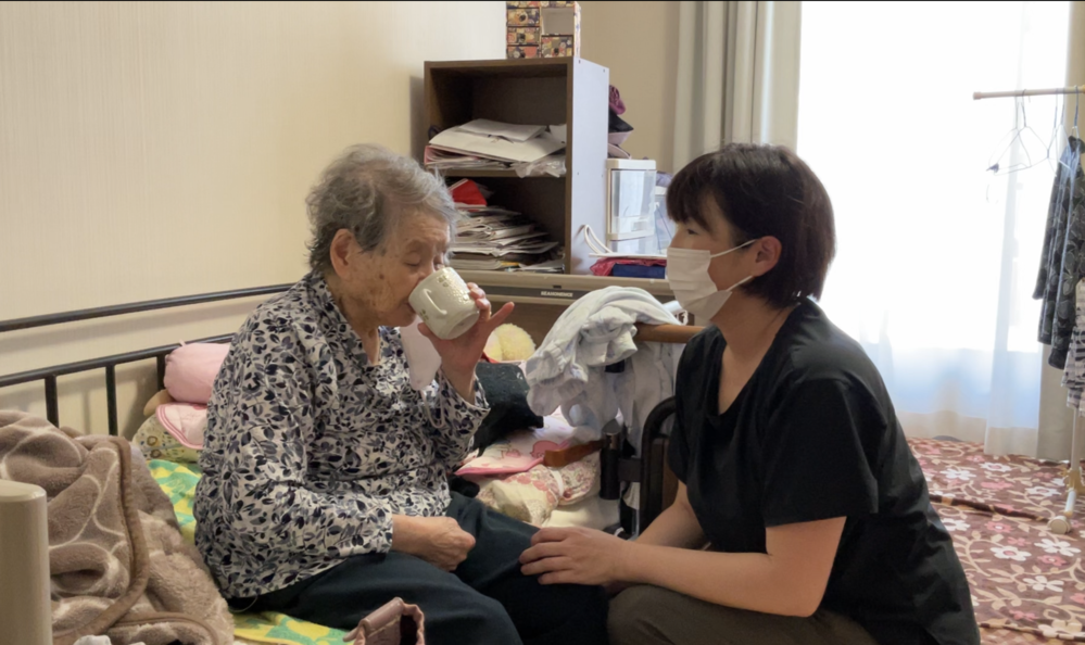 水分補給の様子