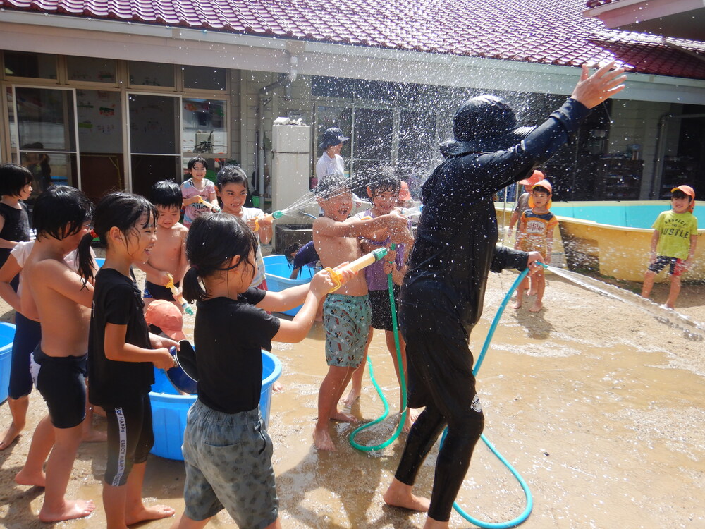 水遊びの様子