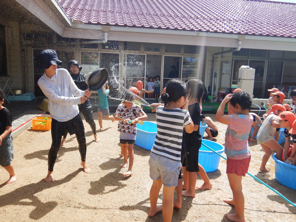 水遊びの様子