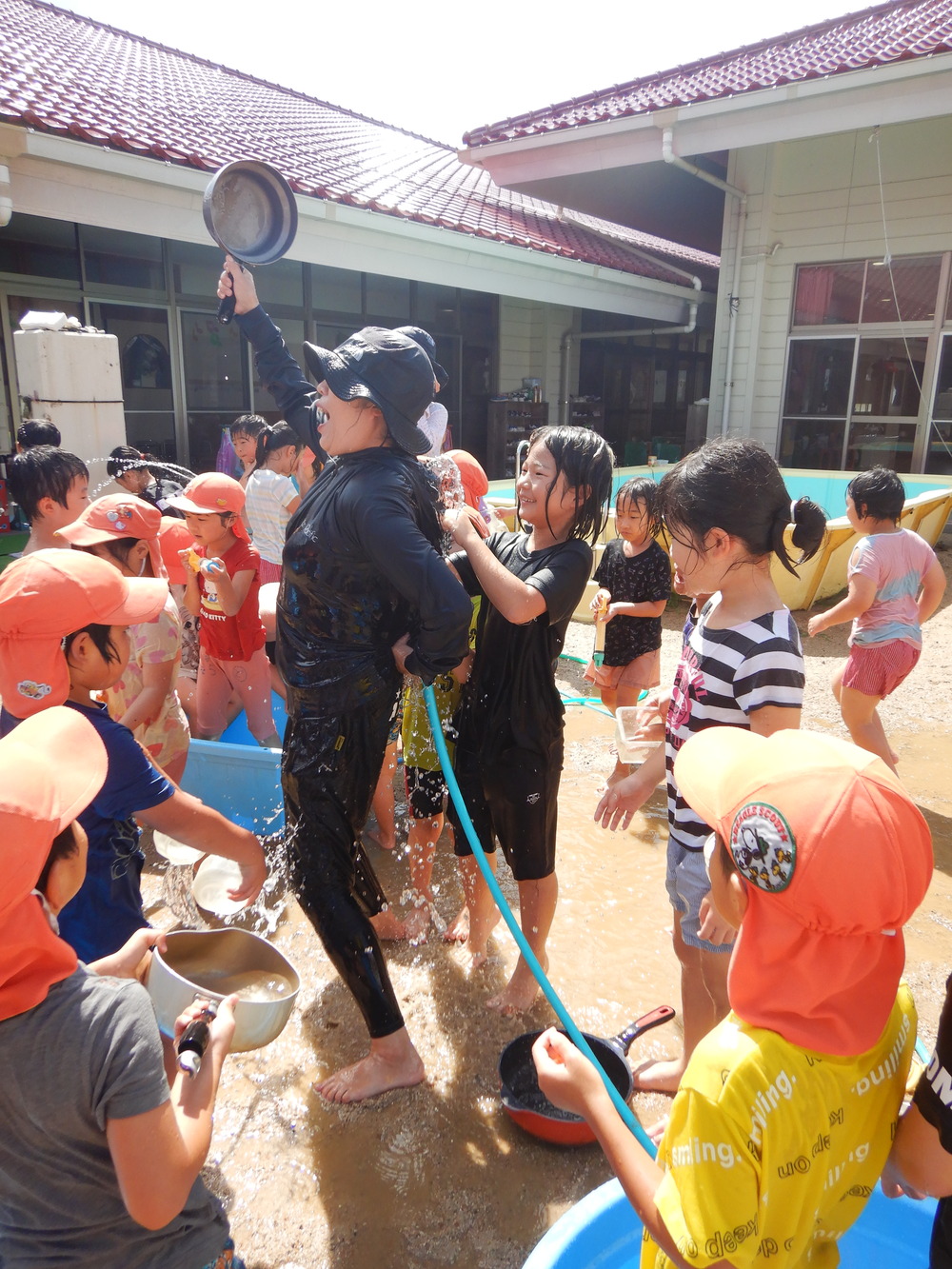 水遊びの様子