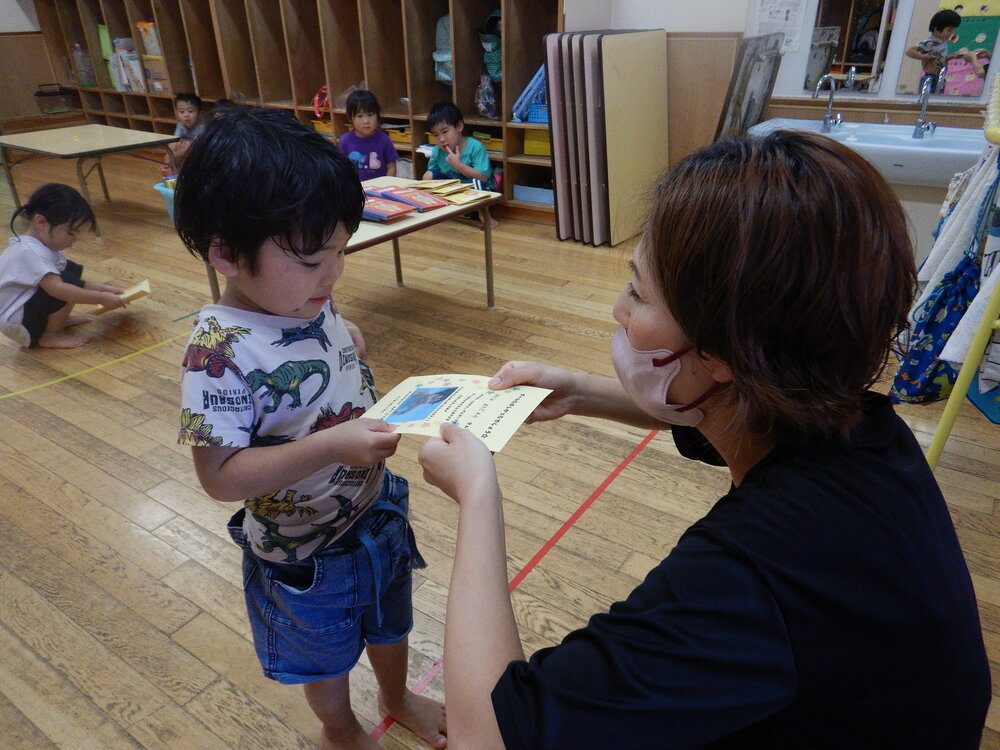 賞状渡し