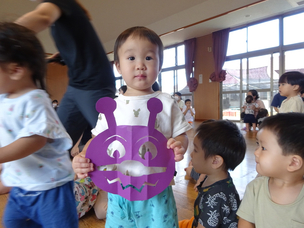 プレゼントが当たった子ども