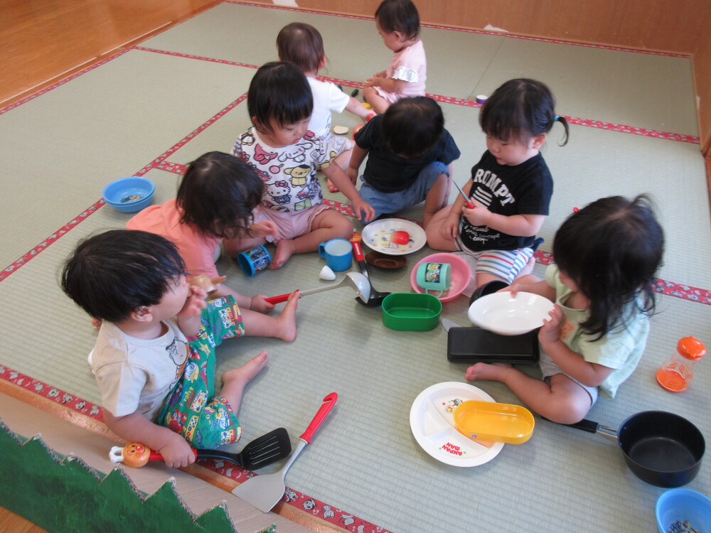 おままごとの様子