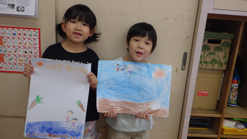 子どもたちが描いた絵