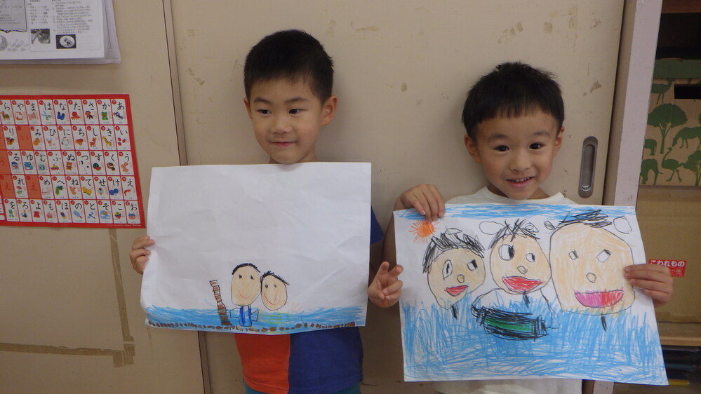 子どもたちが描いた絵