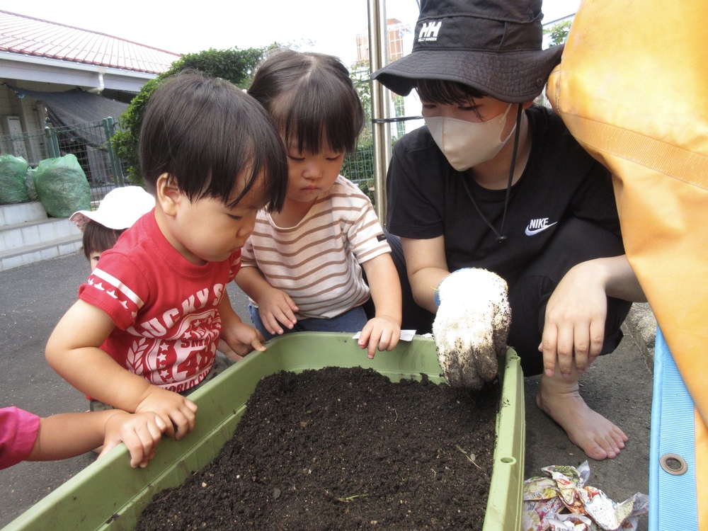 じゃがいも植え付けの様子