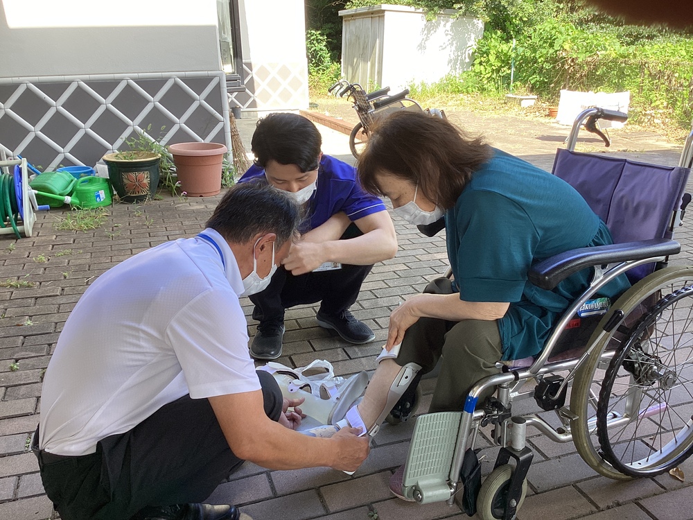 装具の調整