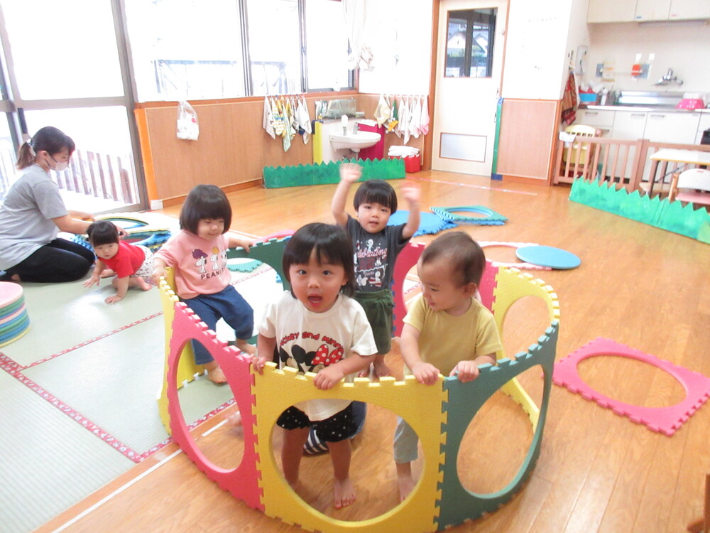 プラポイントで遊ぶ様子