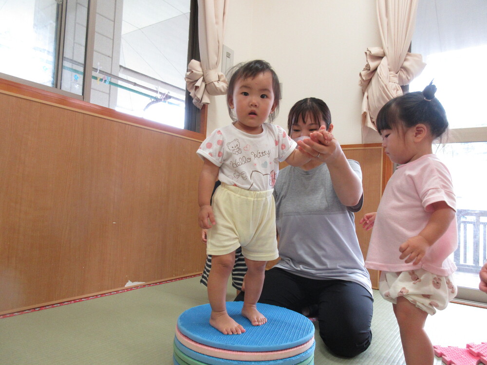 プラポイントで遊ぶ様子
