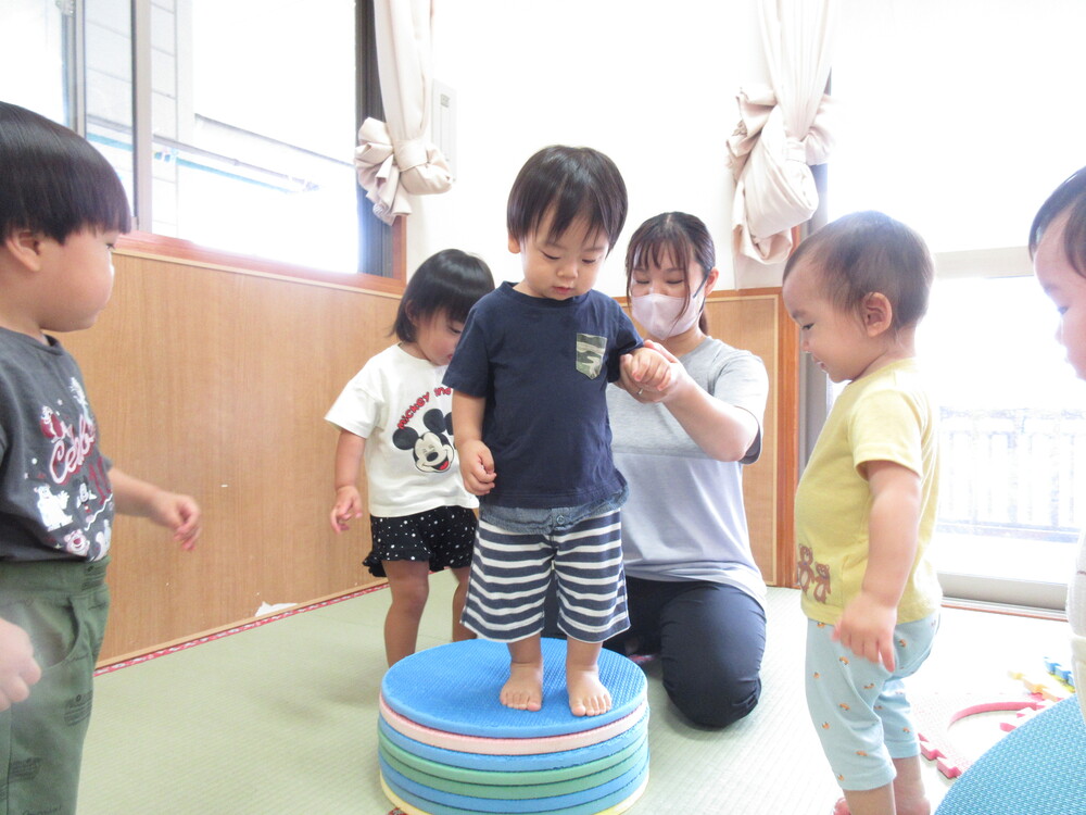 プラポイントで遊ぶ様子
