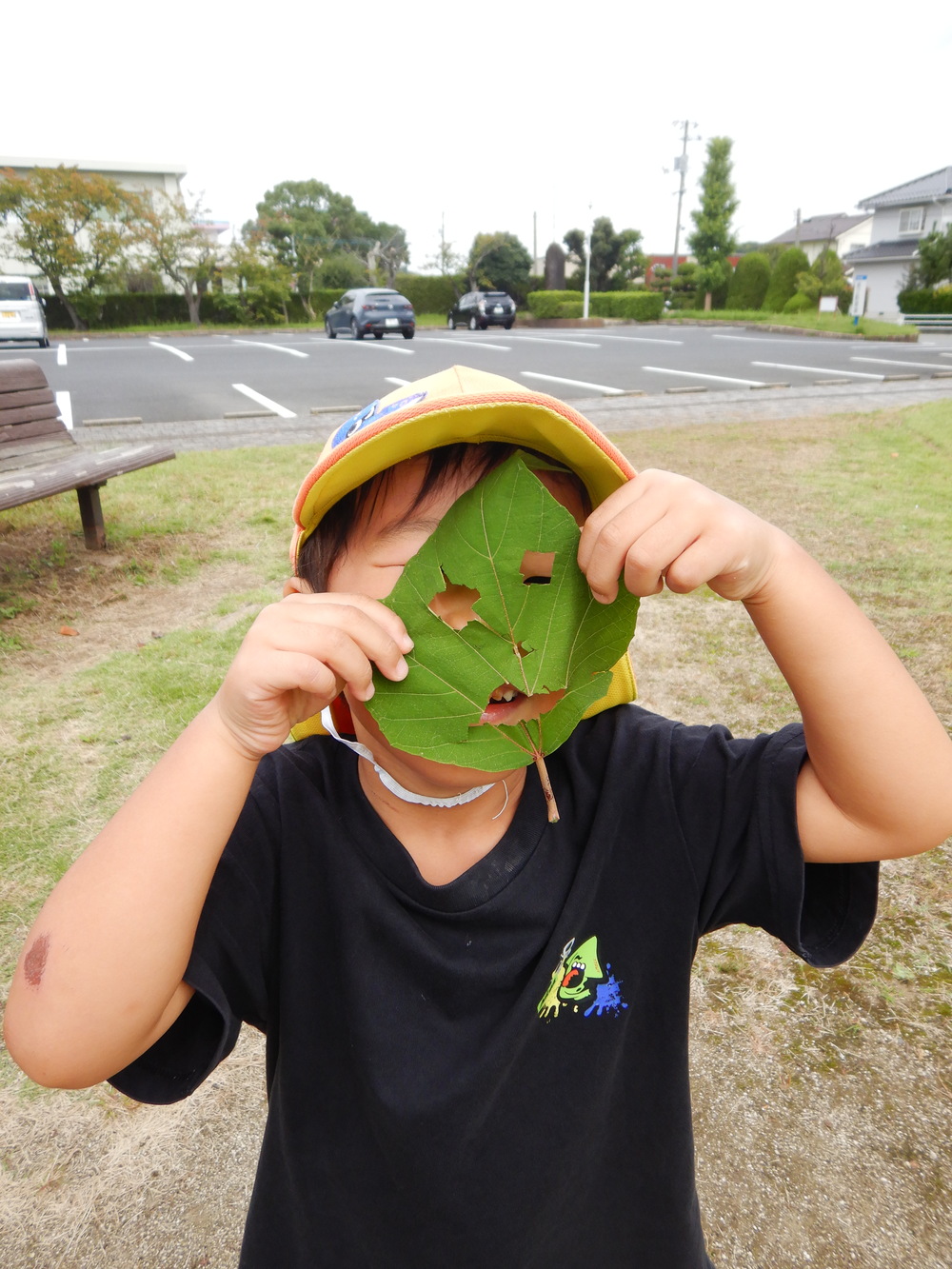 葉っぱのおばけ