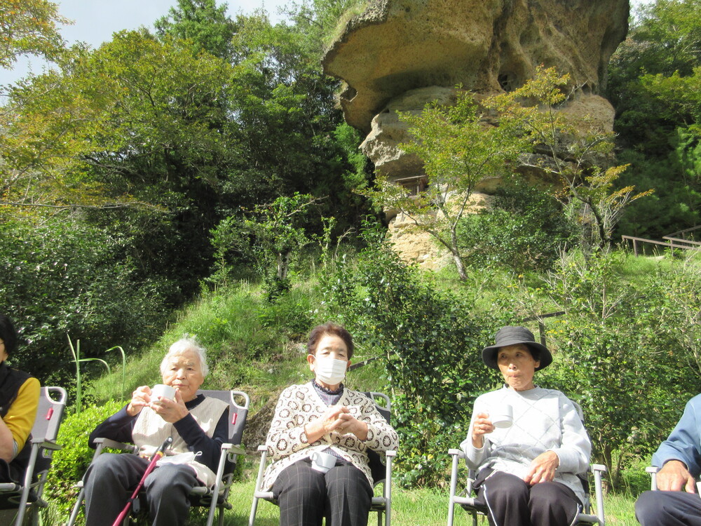 鬼岩での記念写真