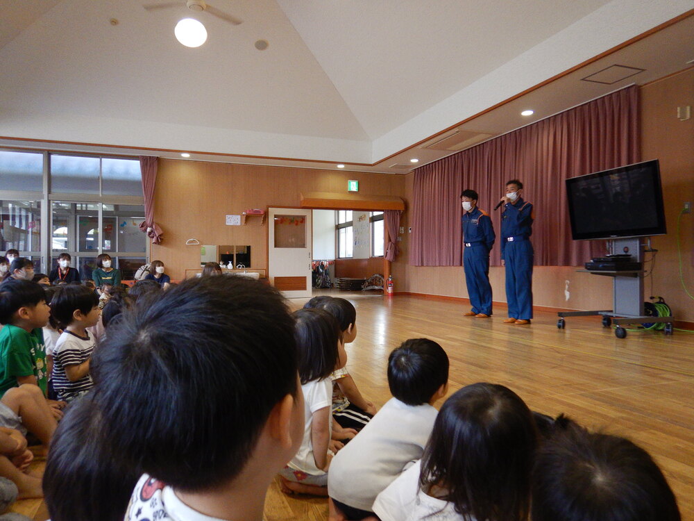 消防署と合同避難訓練