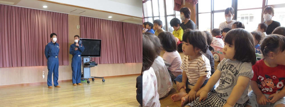避難訓練をしている (4)